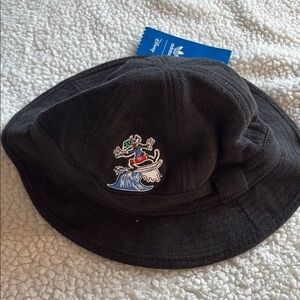 Adidas Black Disney Goofy Bucket Hat with Tag